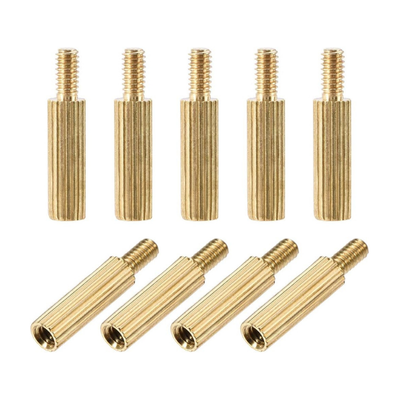 Brass Round Knurled Male Standoff