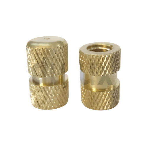 Double Knurling Brass Insert