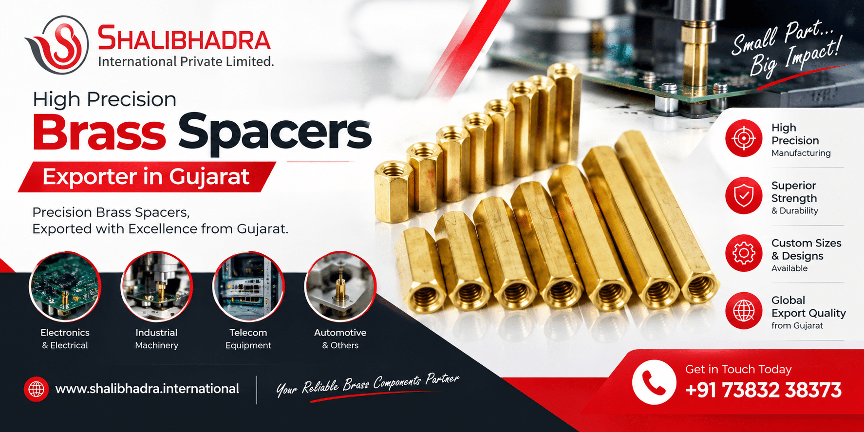 Brass Spacer Exporter in Gujarat